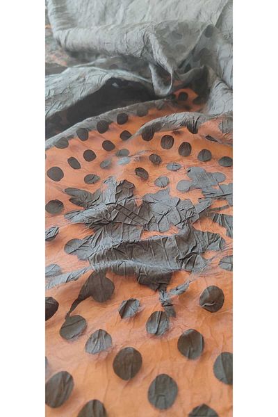 River Fabrics Kraşlı Burning Organza Black