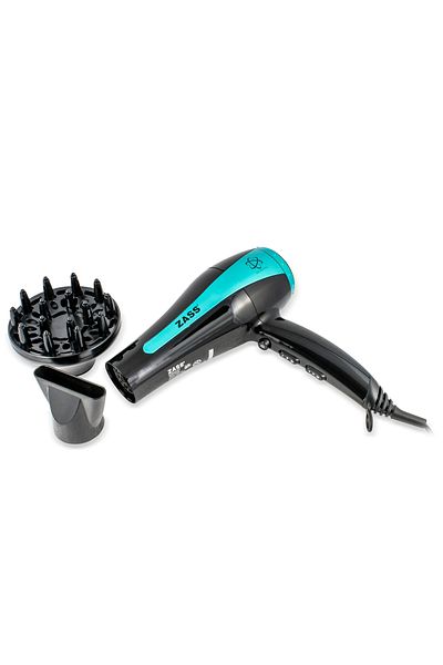 Zass Uscător de păr Zhd 05, putere 1800 - 2200 W, 2 setări de temperatură și 3 setări de viteză, ionizare