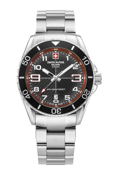 Swiss Alpine Military Mens Watch Swiss Military 7029.1136, Quartz, 42mm, 10ATM