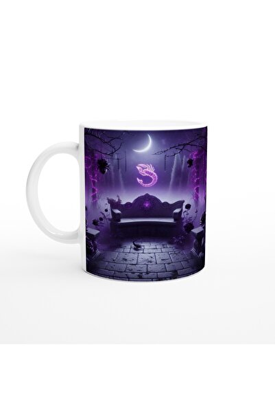 MESCHAIN كوب قهوة مطبوع عليه برج العقرب - حديقة الأبراج في ضوء القمر Vs2