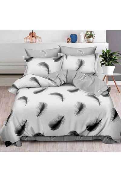 Patul Fine Cotton Linen, 2 Persons, Fitted Sheet, 6 Pieces #FE121