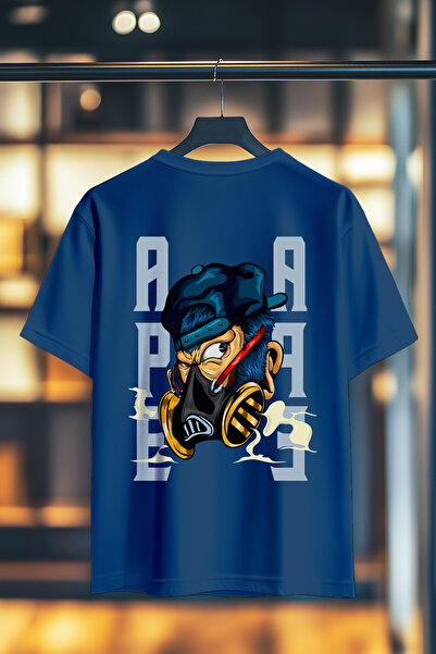 BookOrBook Ape 100% Cotton Premium Quality Back Printed T-Shirt