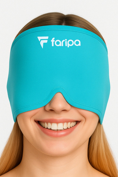 Faripa Mıgren Ve Baş Ağrısı Giderici Başlık Şapka,çift Katmanlı Soğuk Ve Sıca...