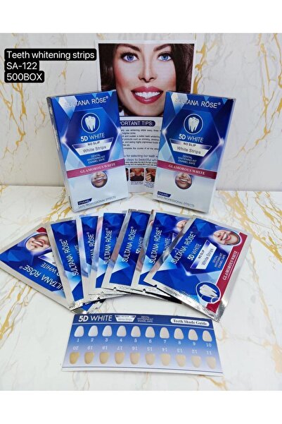SULTANA شرائط تبييض الأسنان 5D المتقدمة سريعة الفعالية 3 أيام تبييض محمولة مر...
