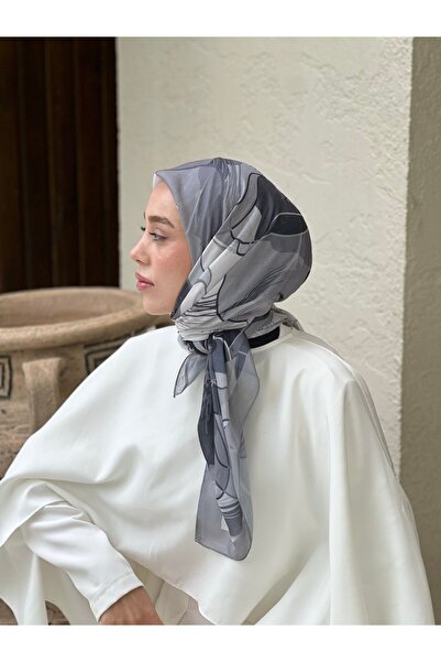 Modakaşmir وشاح بنمط الأوركيد مقاس 110 سم