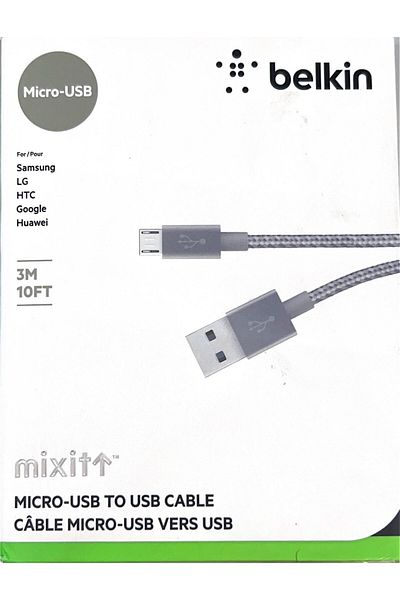 Belkin Belkin USB to Micro Cable, Gray, 1.2m
