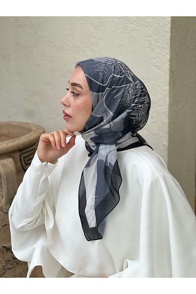 Modakaşmir وشاح بنمط الأوركيد مقاس 110 سم