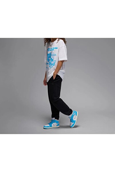 Nike Jordan 1 Mid Dark Powder Blue White Sail