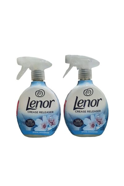 lenor Pachet 2 x Spray de eliminat cutele de pe haine fara calcare Lenor Spring 500 ml