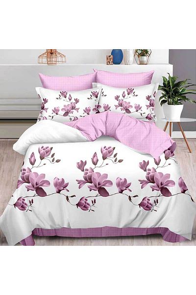 Patul Fine Cotton Linen, 2 Persons, Fitted Sheet, 6 Pieces #FE94