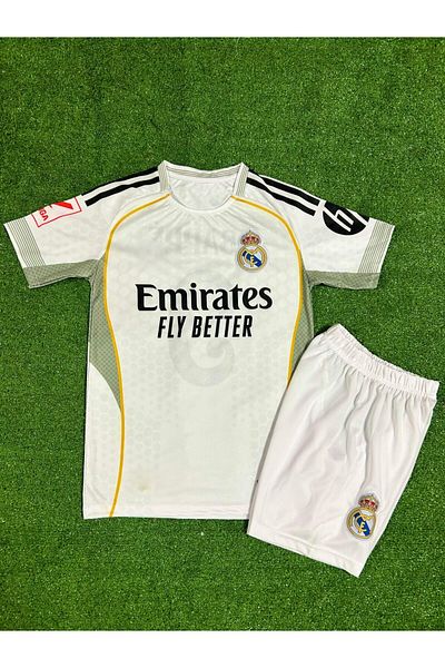 Lion Spor Vinicius JR. 2025-26 Νέα σεζόν R'eal M'adrid εντός έδρας Παιδική φανέλα 2 τεμαχίων