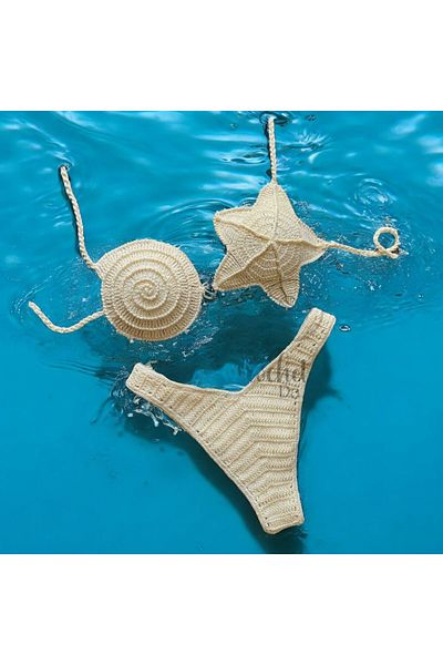 Charme Elegant set de bikini tricotat manual