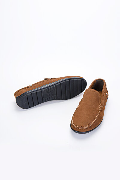 Vantaggio Мъжки мокасини Velto от 100% естествена кожа, кафяви, набук