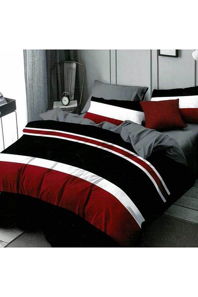 Patul Fine Cotton Linen, 2 Persons, Fitted Sheet, 6 Pieces #FE65