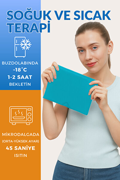 Faripa Mıgren Ve Baş Ağrısı Giderici Başlık Şapka,çift Katmanlı Soğuk Ve Sıcak Terapi Medikal Jel(BUZ MAVİ)