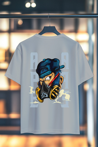 BookOrBook Μπλουζάκι APE 100% βαμβάκι Premium Quality Back με τύπωμα