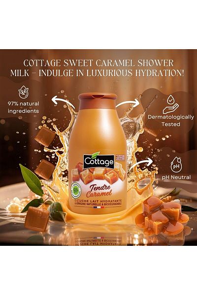 Cottage Cottage Caramel Moisturizing Shower Gel, 250ml, by Cottage