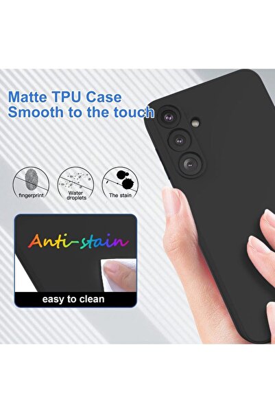 SprintMag Husa de Protectie pentru Samsung S22 Plus 5G cu Protectie Camere, Silicon Negru Mat SprintMag®