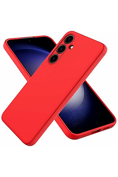 SprintMag Premium Protective Case for Samsung S22 Plus 5G with Camera Protection, Red Silicone SprintMag®