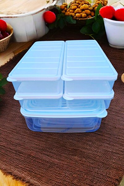 SWENCRAFT West Home Luxury 14 Pieces Selka Food Storage Box Food Container That Can Be Used in Dipfrize and Microwave White