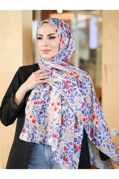 efdal şal eşarp Summer Pattern Imported Cotton Shawl