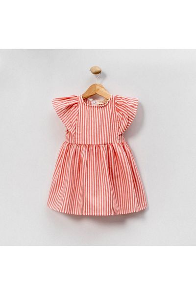 babymoon kids Girl's Linen Dress Slim Fit Is a Size up You Can Choose
