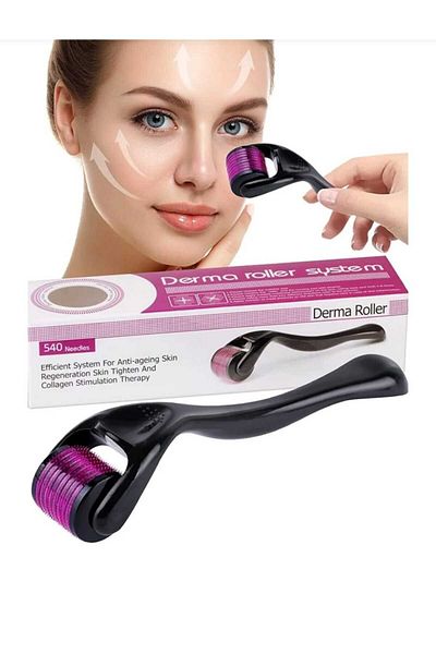 SEVRU Derma 540 Titanium Needle Roller 0.5 mm Needle Hair Comb Skin Facial Renewal Tool Unisex