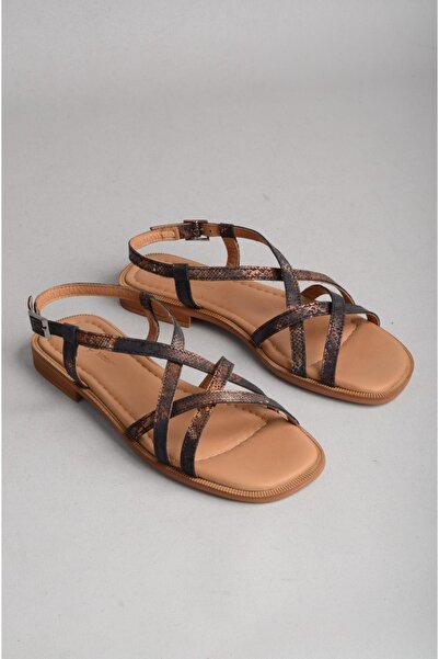 SEÇ KUNDURA SELECT 16213 SANDALE DE DAME DIN PIELE VERITABILĂ COPPER SNAKE