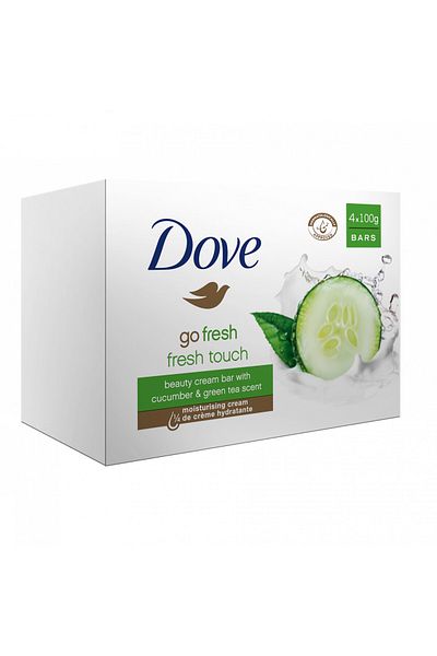 Dove Dove Go Fresh Touch Cream Soap, 4 pieces x 90G