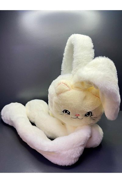 doğan hediyelik Plush Movable Rabbit Children's Headphones with Moving Ears