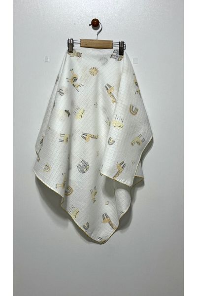 Kocaman Bebe Patterned 80*90 Baby Muslin Blanket