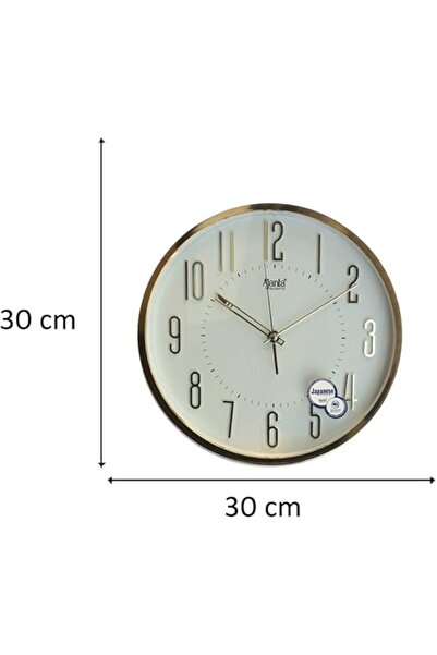 ajanta ساعة حائط دائرية تجريدية - بيضاء - 30.3 سم - حركة صامتة - مظهر عصري - ...