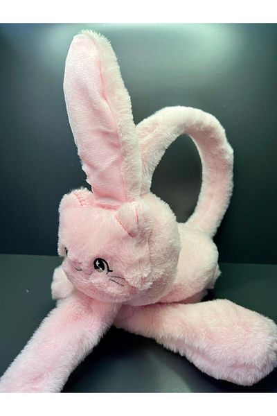 doğan hediyelik Plush Movable Rabbit Children's Headphones with Moving Ears