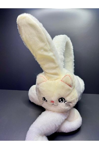 doğan hediyelik Plush Movable Rabbit Children's Headphones with Moving Ears