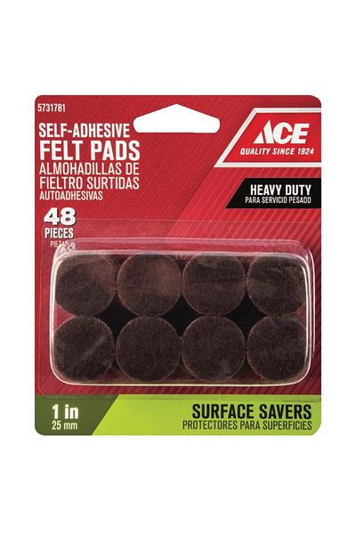 ACE Felt Round Self Adhesive Pads (2.5 cm, 2 Pc.)