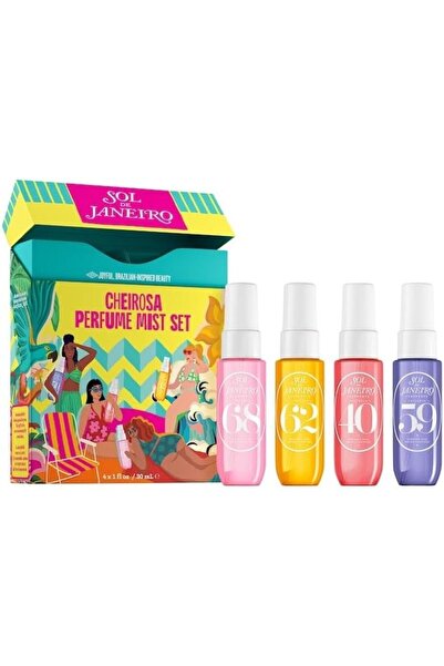 Sol De Janeiro مجموعة عطر شيروزا ميست | عطور صغيرة للسفر (4 × 30 مل) - رائحة استوائية