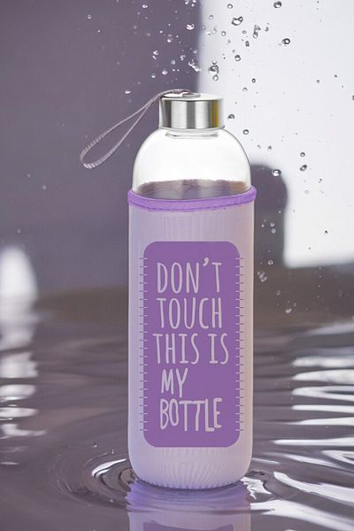 Comprox Healthy Glass Water Bottle 1000 Ml Water Bottle, 1lt Sports Water Bottle with Case
