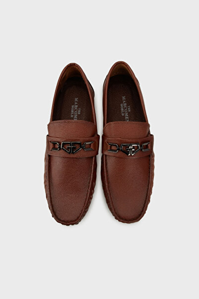 MARCOMEN Loafer Shoes Ανδρικά ΠΑΠΟΥΤΣΙΑ με Δερμάτινα Μεταλλικά Αξεσουάρ 15217358K1