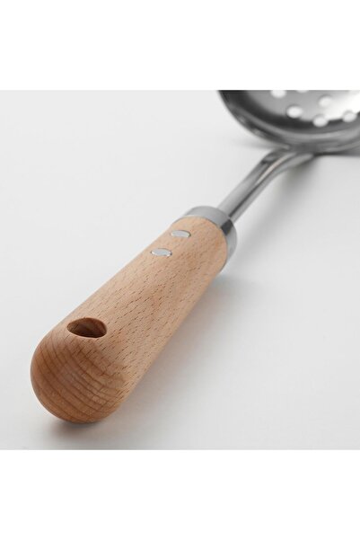 IKEA Vardagen Colander, Stainless Steel-Beech, 32 cm