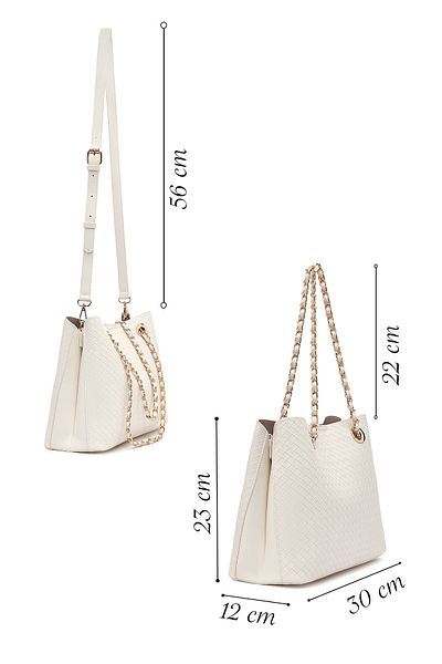 Derimod Women's Cream Long Strap Printed Shoulder Bag 25Sbd277426