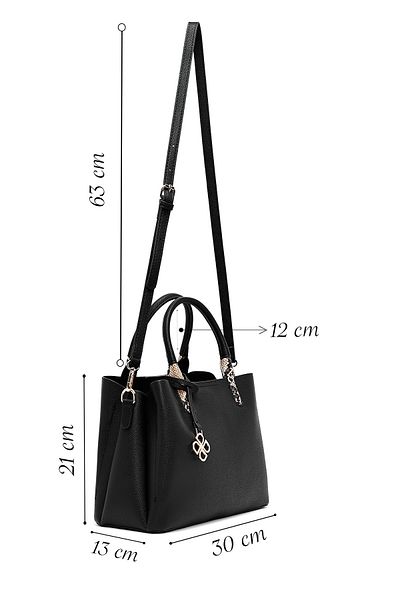 Derimod Women's Black Long Strap Classic Shoulder Bag 25Sbd286318