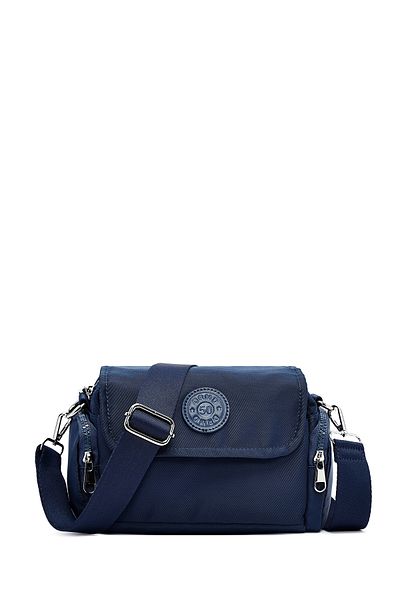 Derimod Women's Navy Blue Fabric Crossbody Bag 25Sbd27606F