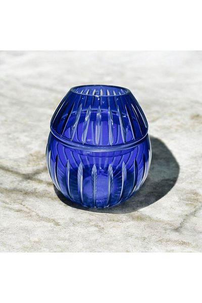 AYZ HOME Suport și Coș de șervețele din sticlă de cristal colorată