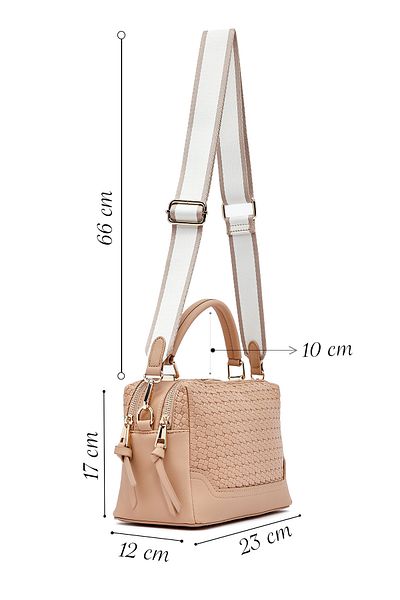 Derimod Women's Mink Printed Long Strap Shoulder Bag 25Sbd263626