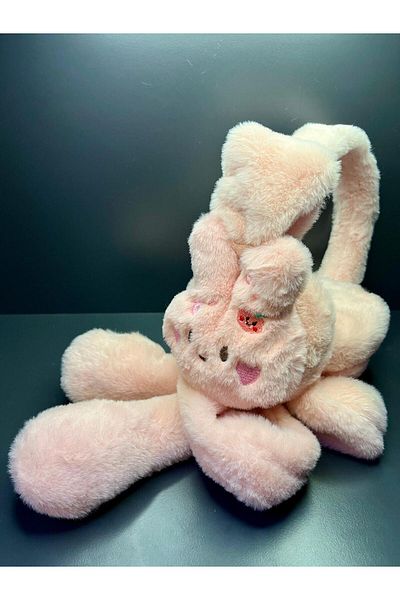 doğan hediyelik High Quality Plush Movable Moving Ears Rabbit Kids Hat Headphone