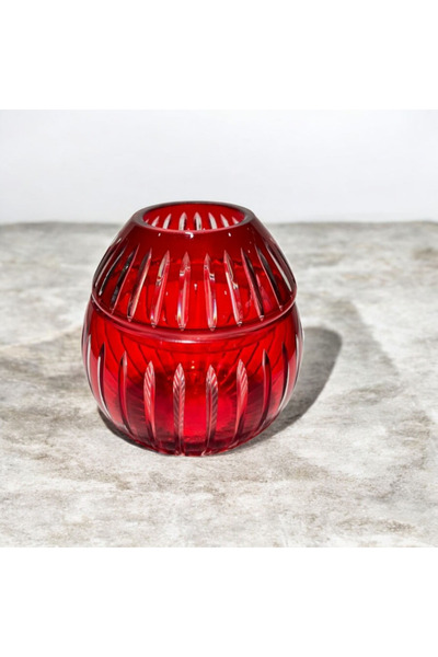 AYZ HOME Colorful Cut Crystal Glass Napkin Holder and Trash Can