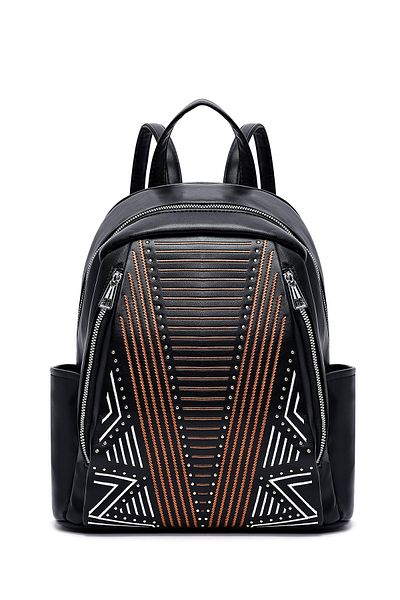 Derimod Women's Black Printed Backpack 25Sbd265026