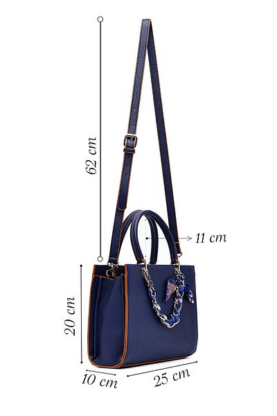 Derimod Women's Navy Blue Long Strap Accessory Shoulder Bag 25Sbd285318