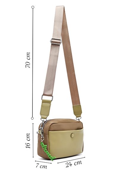 Derimod Women's Green Accessory Detailed Crossbody Bag 25Sbd275614