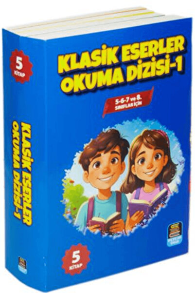 Mercan Okul Yayınları Klasik Eserler Okuma Dizisi -1 (5 Kitap Set) 5-6-7 ve 8. Sınıflar İçin / 2801202509258